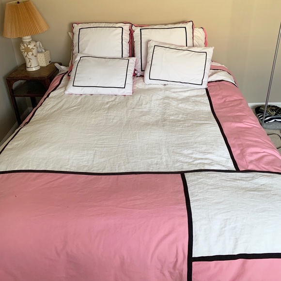 Kate Spade Bedding Linen Duvet Set With 2 Standard Shams Poshmark